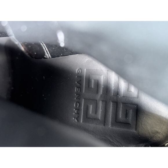 GIVENCHY BLACK SHARK LOCK ANKLE BOOTS LEATHER SIZE EU37 US6.5 LS(342250) - Picture 9 of 16